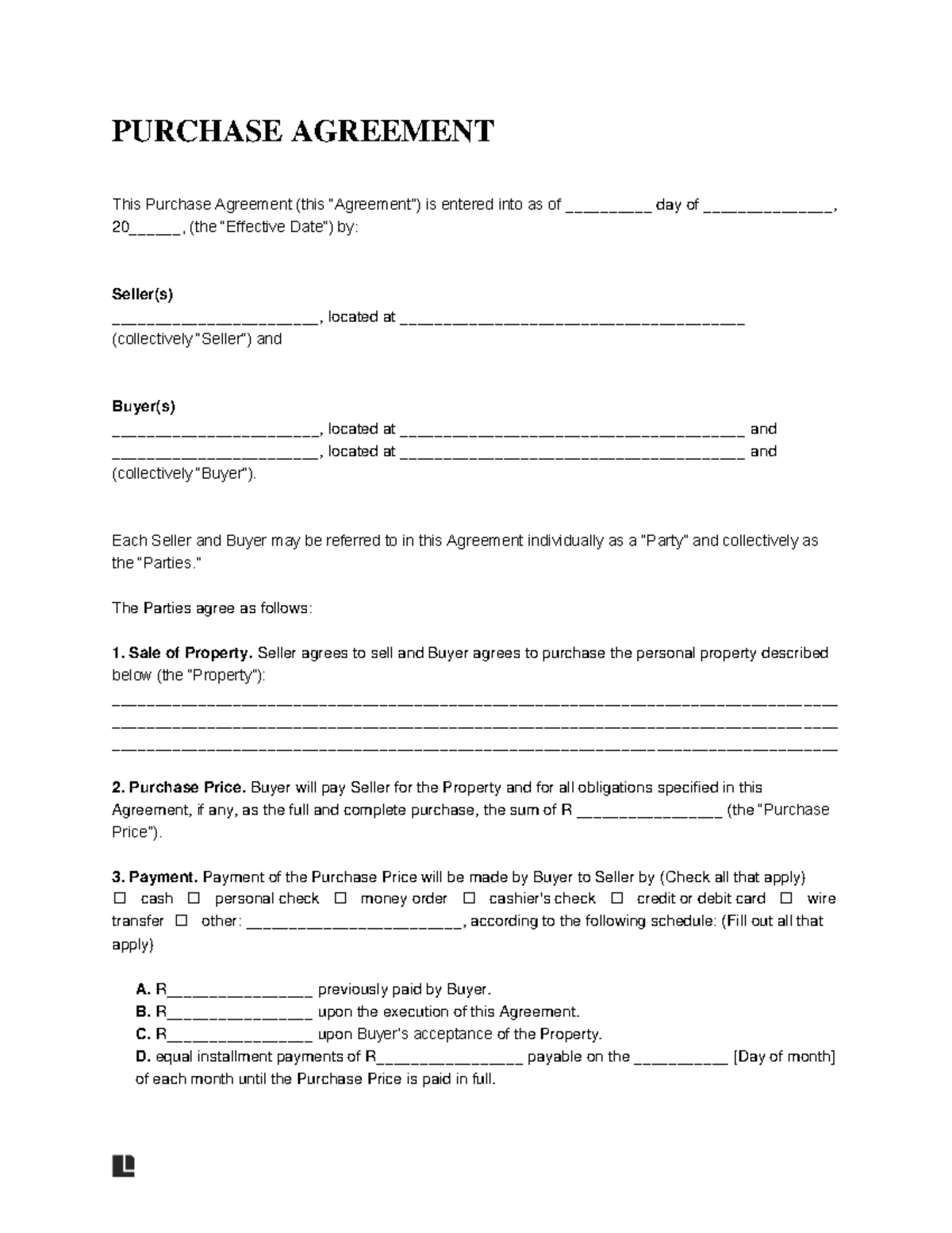 Curtain Purchase Agreement - PURCHASE AGREEMENT This Purchase Agreement ...