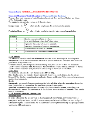 Chapter 7 - Notes - Sampling Distributions - Chapter 7 : SAMPLING ...