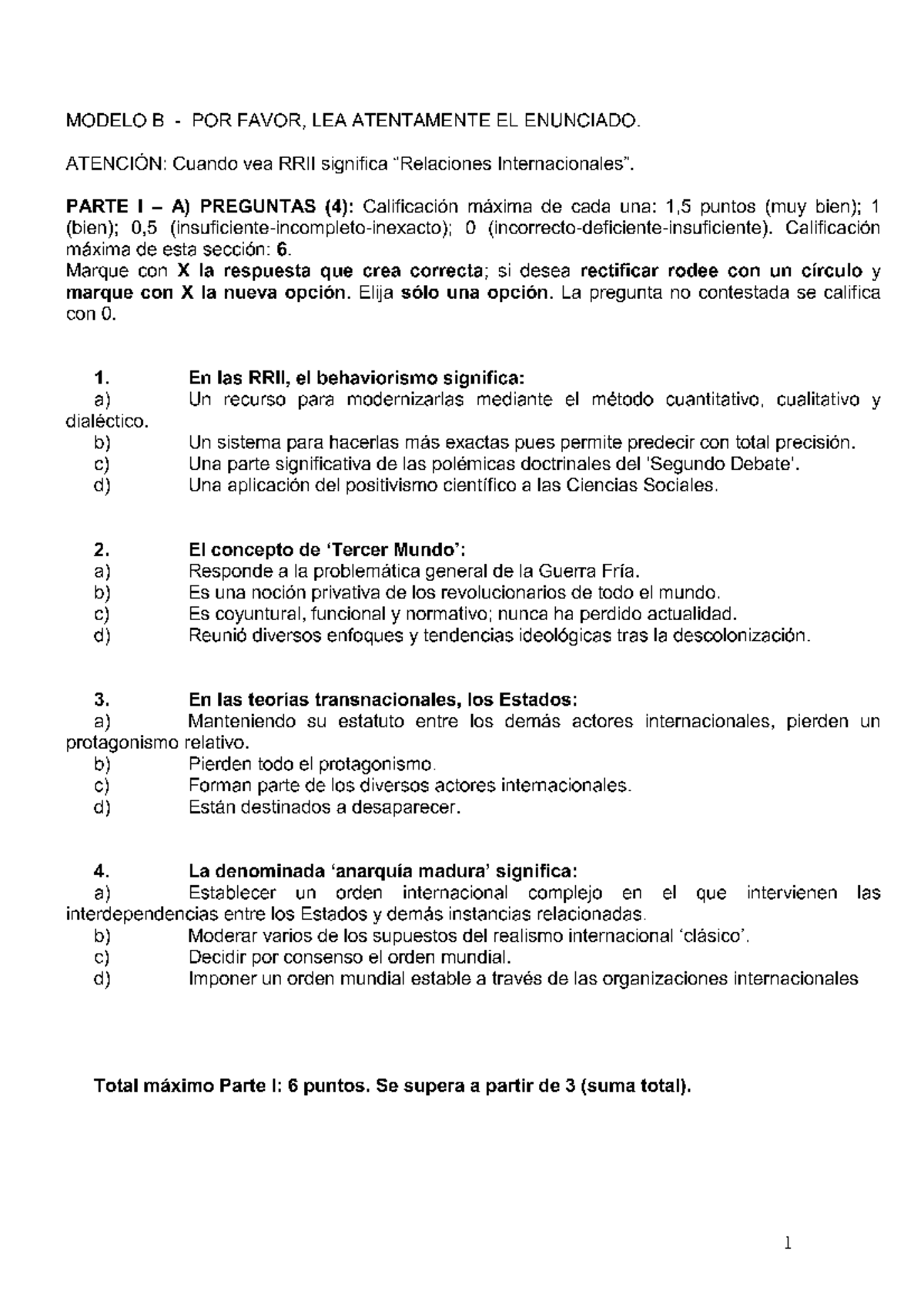 Examen Septiembre 2017, Preguntas - MODELO B POR FAVOR, LEA ATENTAMENTE ...