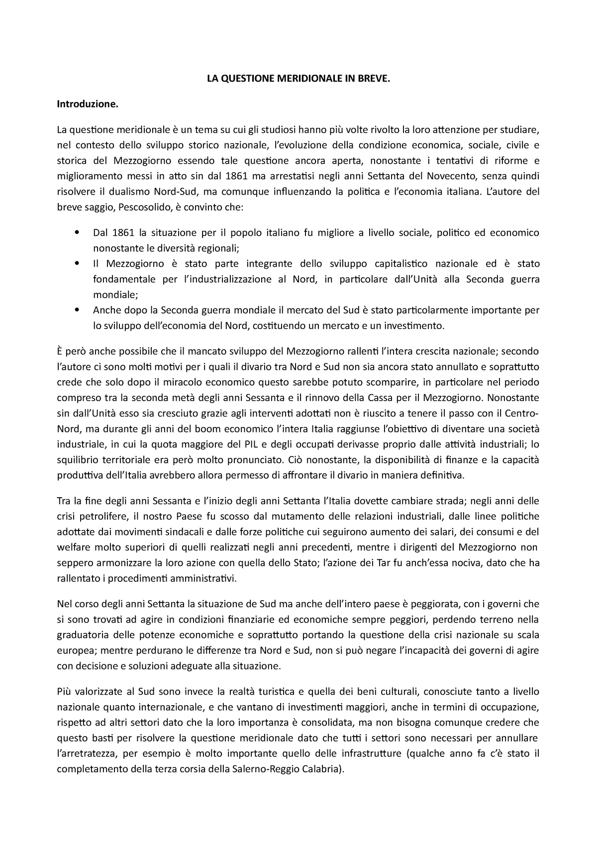 La nuova questione meridionale. Morire di aiuti al Sud - Economia & Finanza  Verde