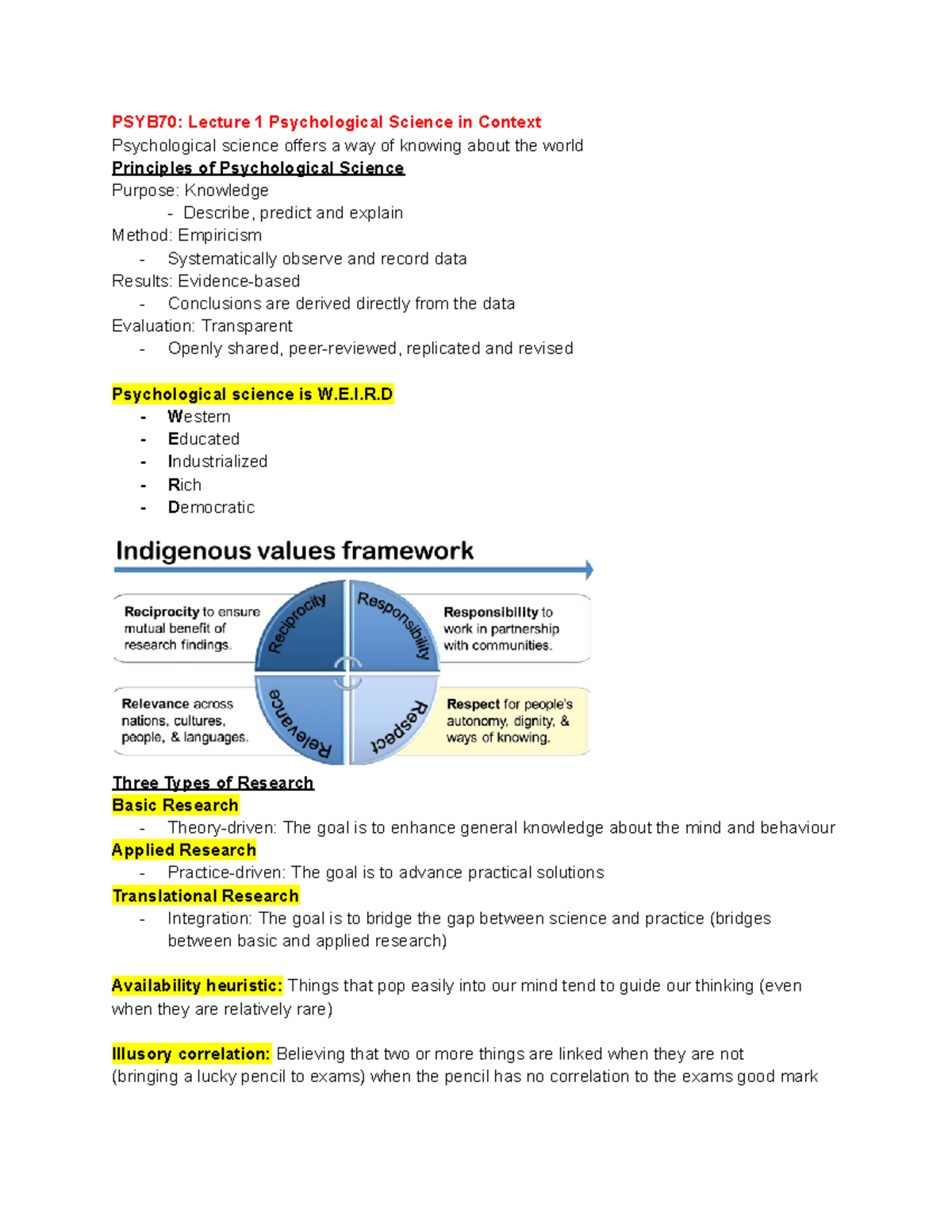 PSYB70 Methods In Psychological Science - PSYB70: Lecture 1 ...