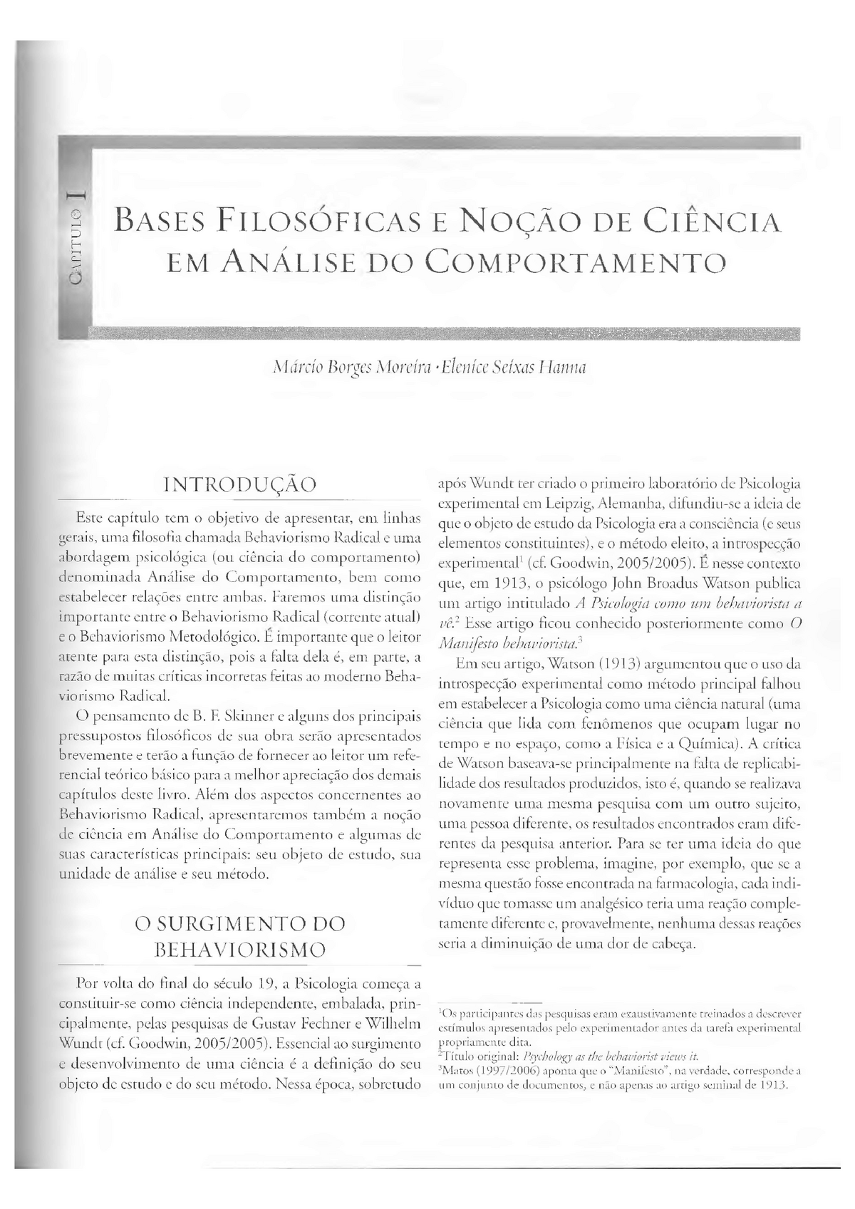 Skinner- sobre ciência e comportamento humano - Skinner: Sobre Ciência e  Comportamento Humano 1 - Studocu