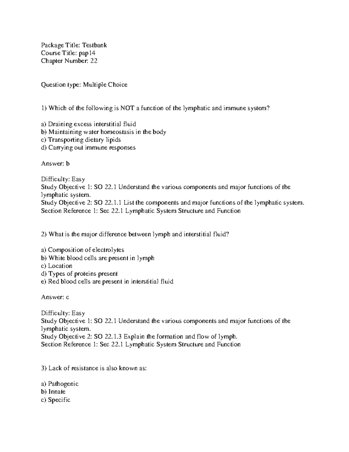 title 22 practice test with answers