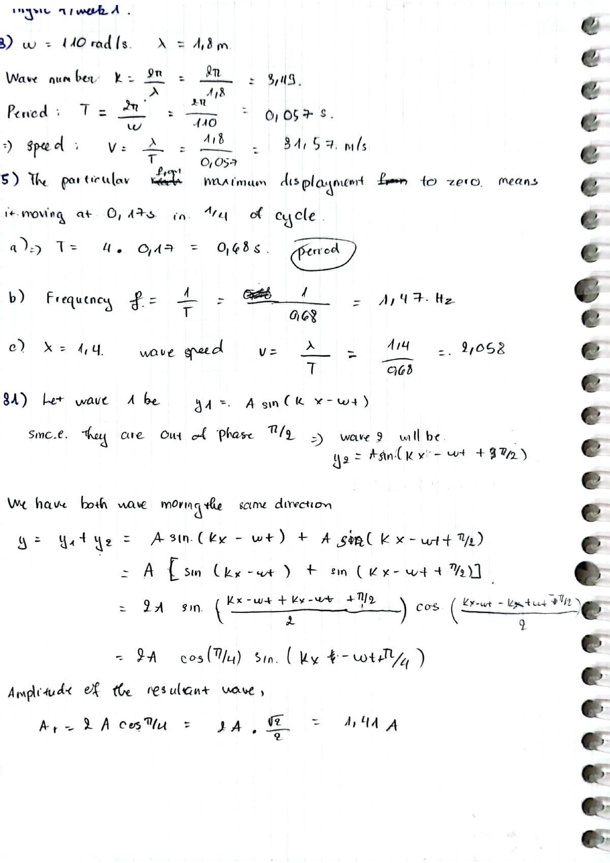 Physic 4 week 1 - First week assigment - Physic 1 - Studocu