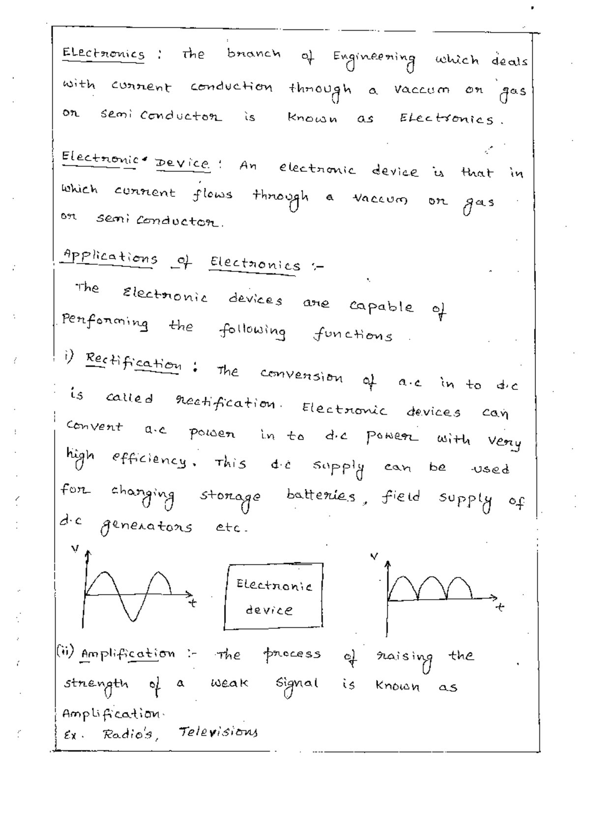 Electronic Circuits(EC)Diode Applications Electronic Circuits Studocu