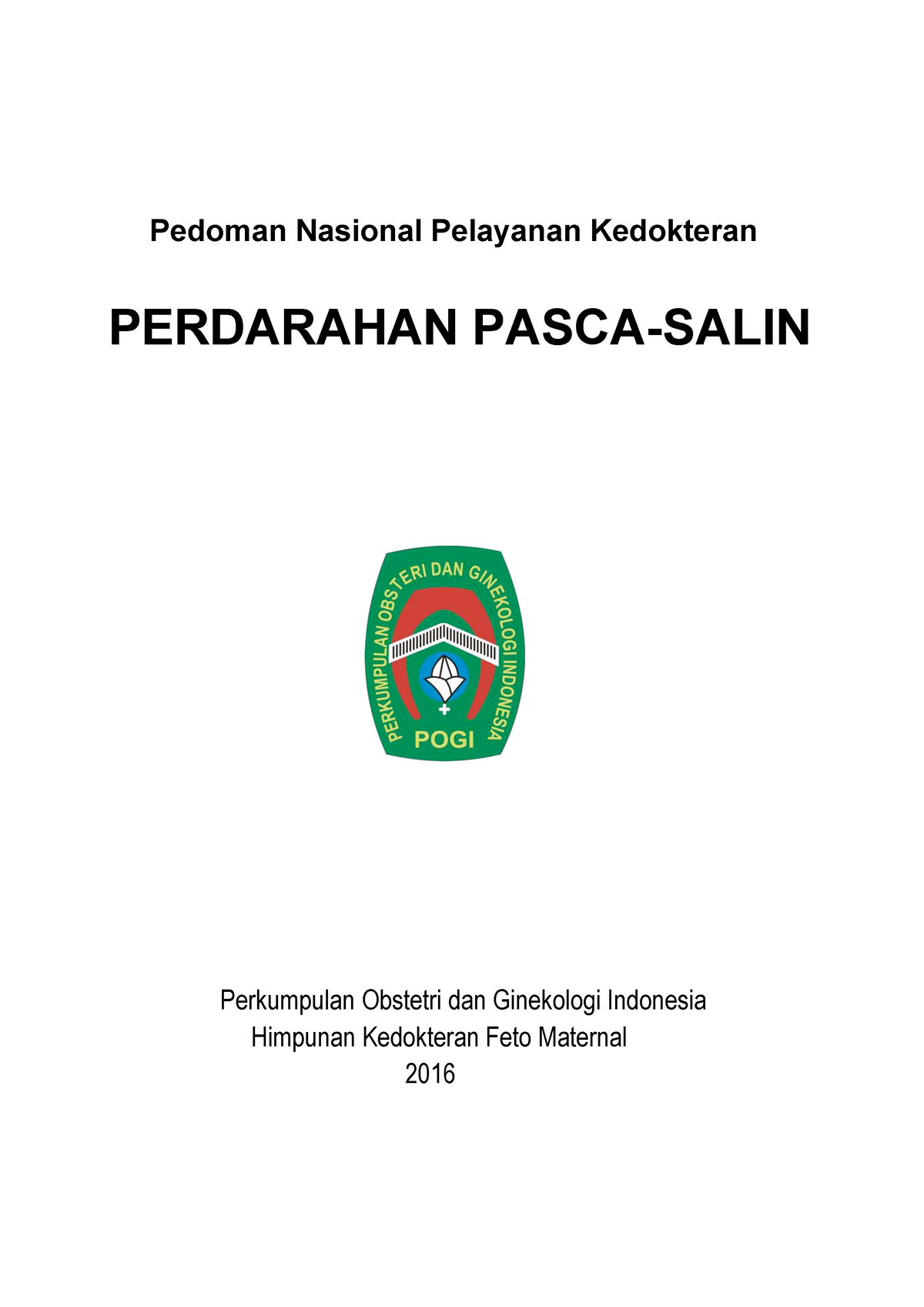 Pedoman Nasional Pelayanan Kedokteran PE - Pedoman Nasional Pelayanan ...