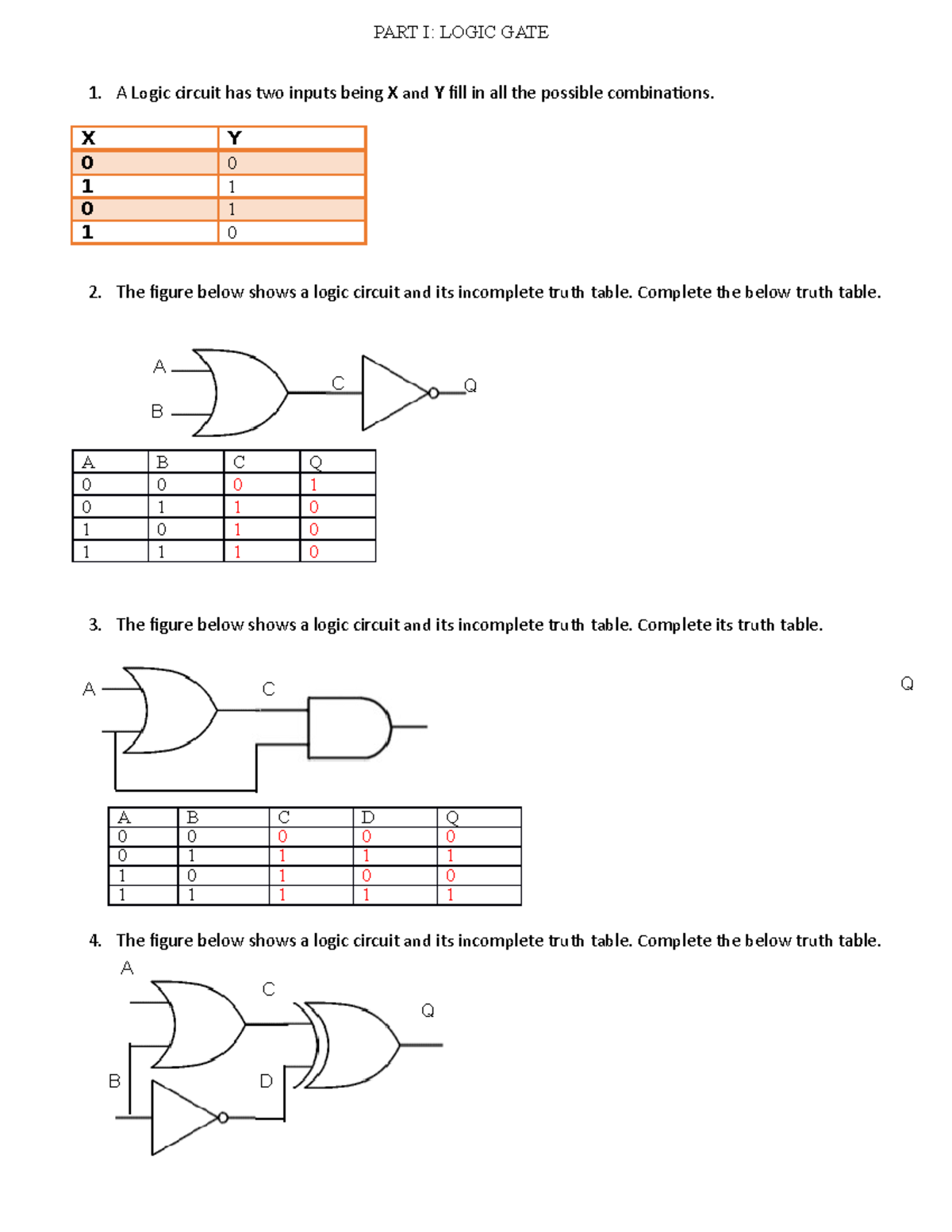 Tut13 Logic gate - Nguyên lí máy tính - PART I: LOGIC GATE A Lo gic ...
