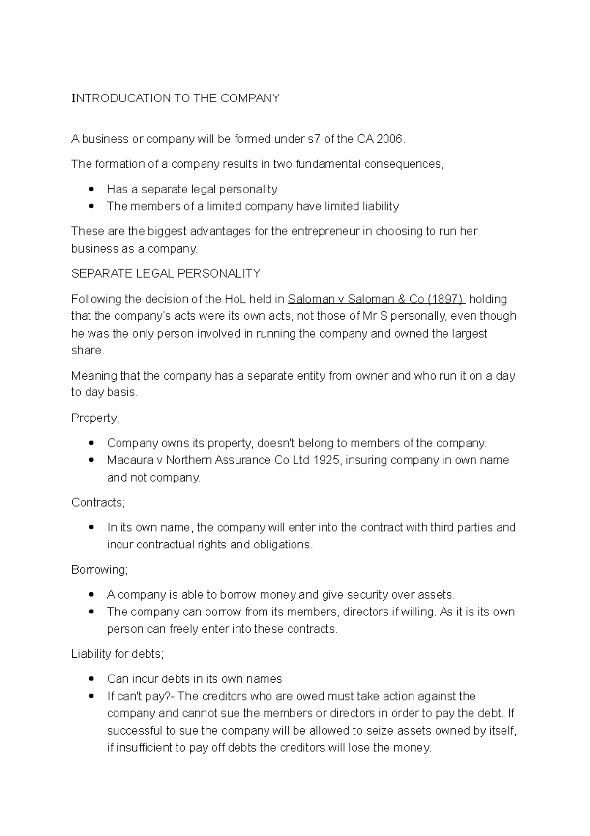 Introducation TO THE Company - INTRODUCATION TO THE COMPANY A business ...