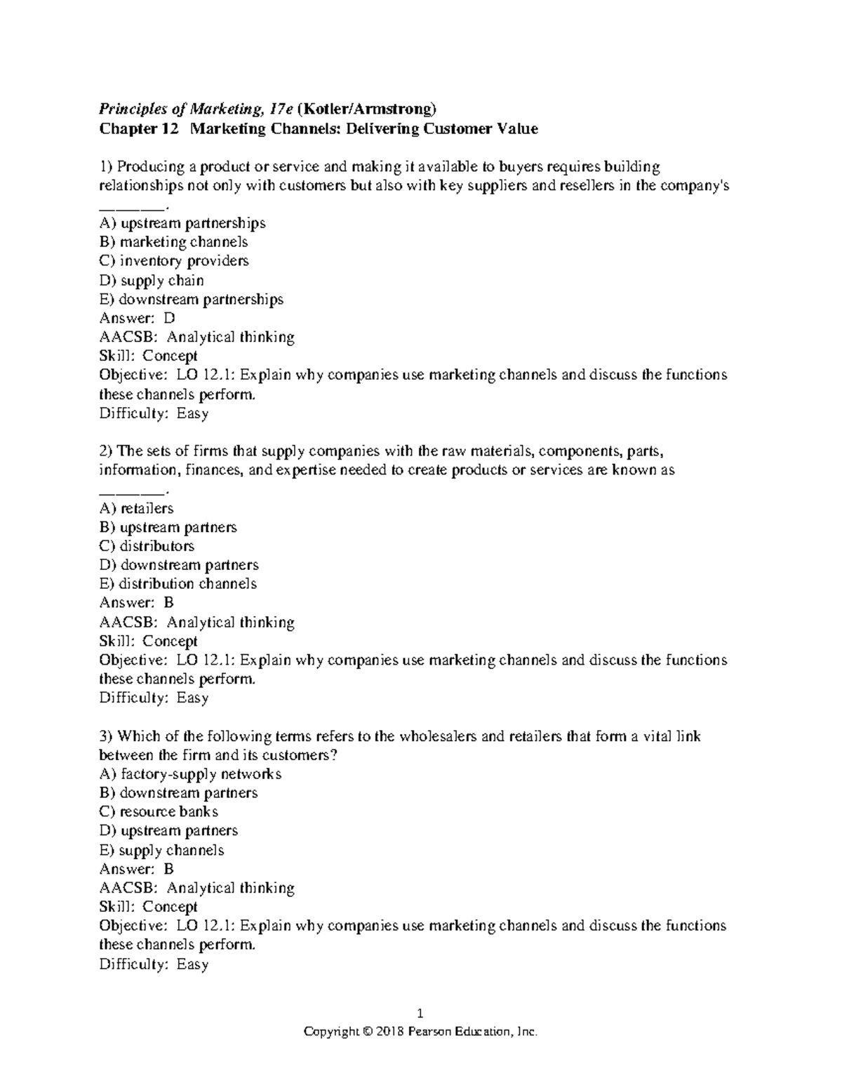 Chapter 12 - Principle of Marketing - Principle of Marketing (MKR 211 ...