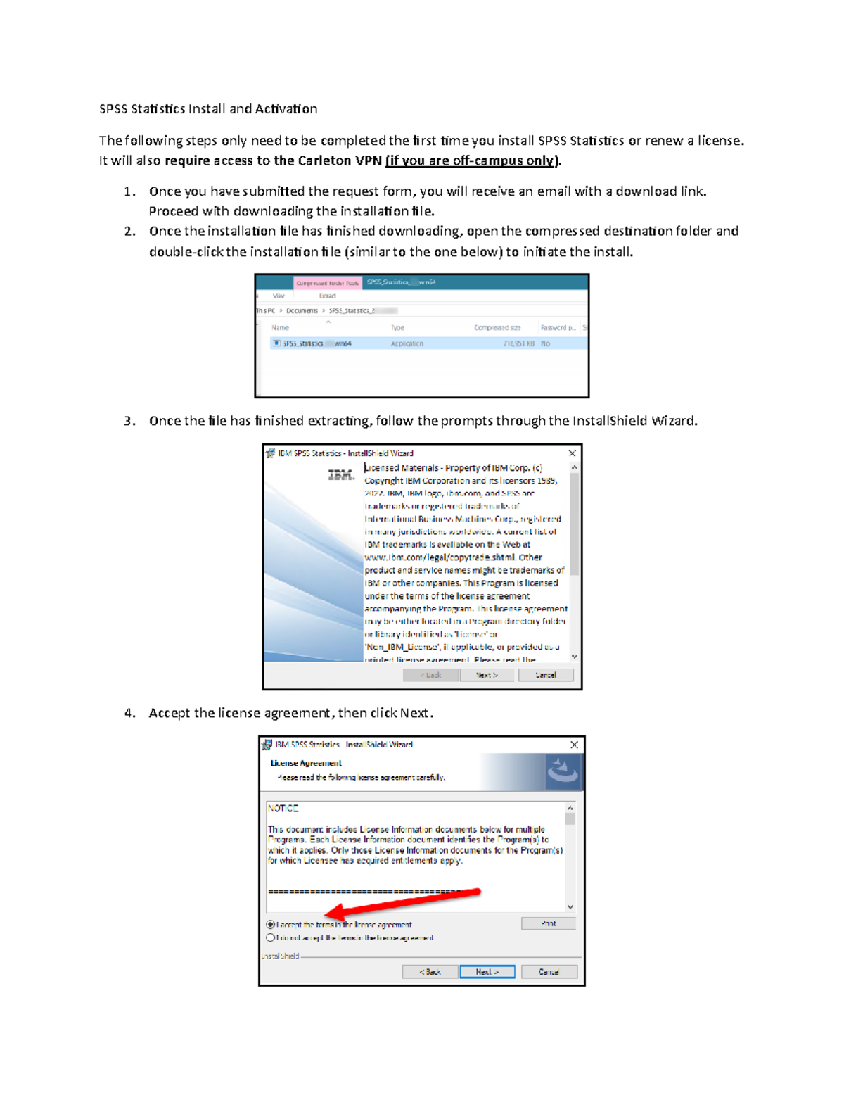 SPSS Statistics Install and Activation Instructions Windows Fall 2023 ...