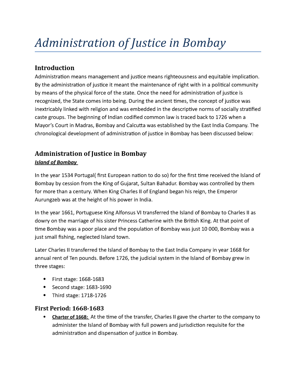 administration of justice homework assignment #1 answers