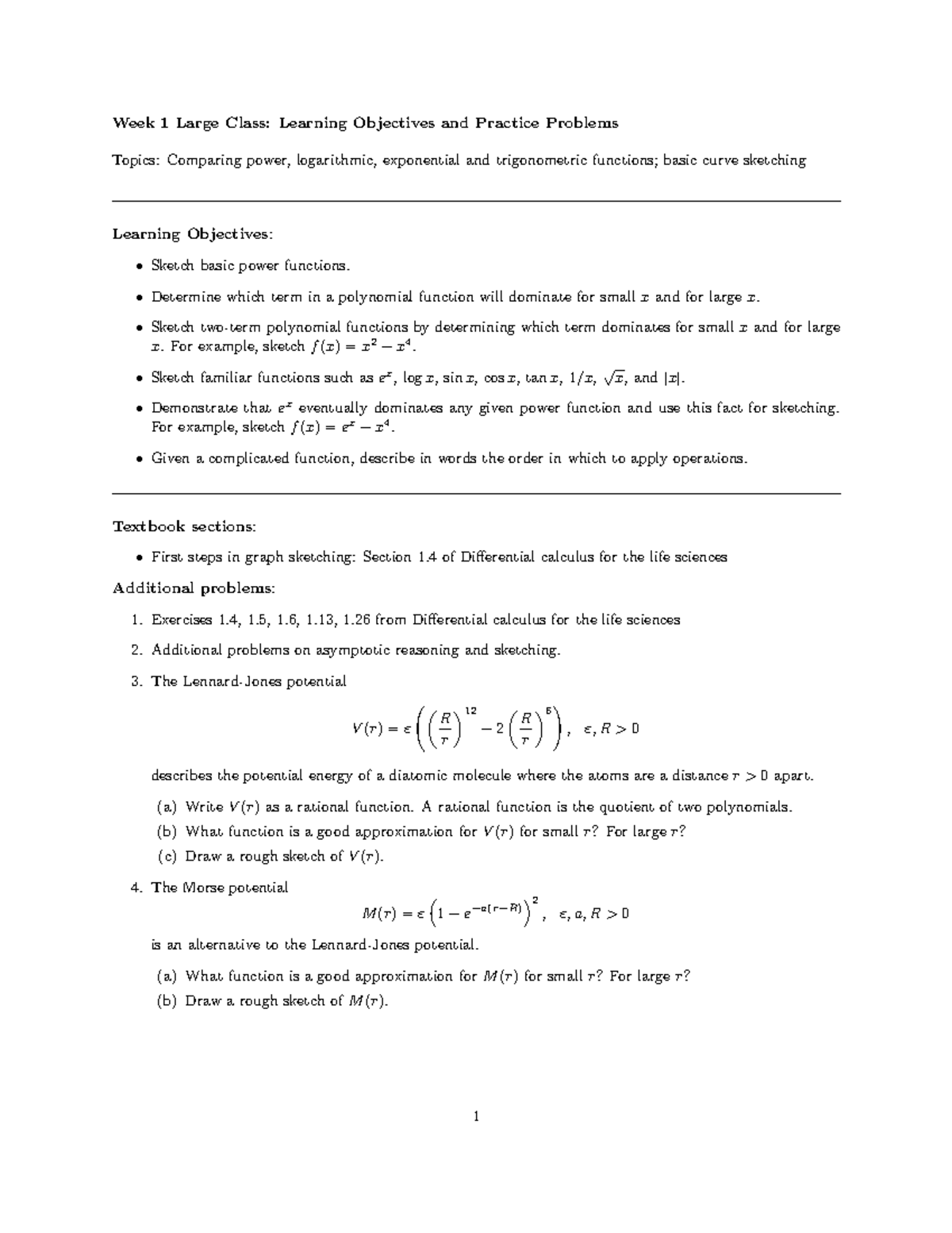 LO1 LC - did - Week 1 Large Class: Learning Objectives and Practice ...