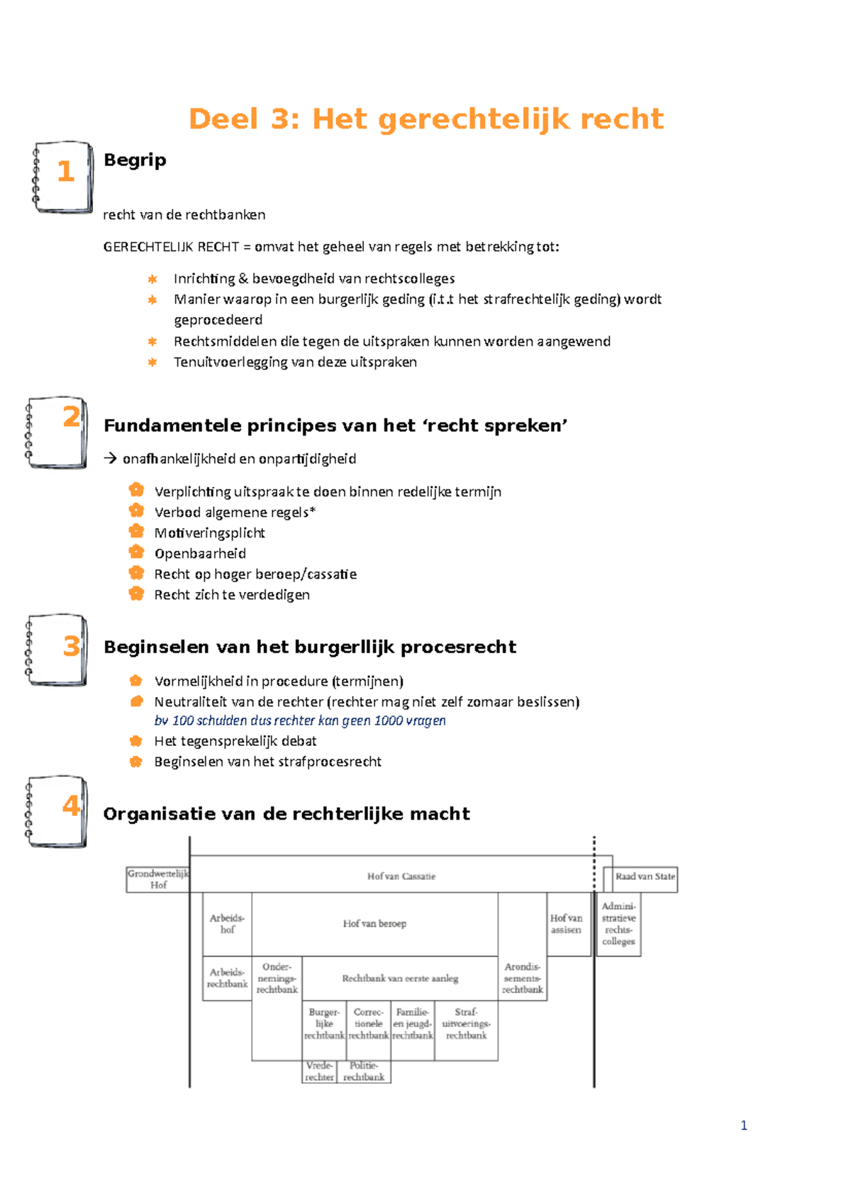 Deel 3 Gerechtelijk Recht - Deel 3: Het Gerechtelijk Recht Begrip Recht ...