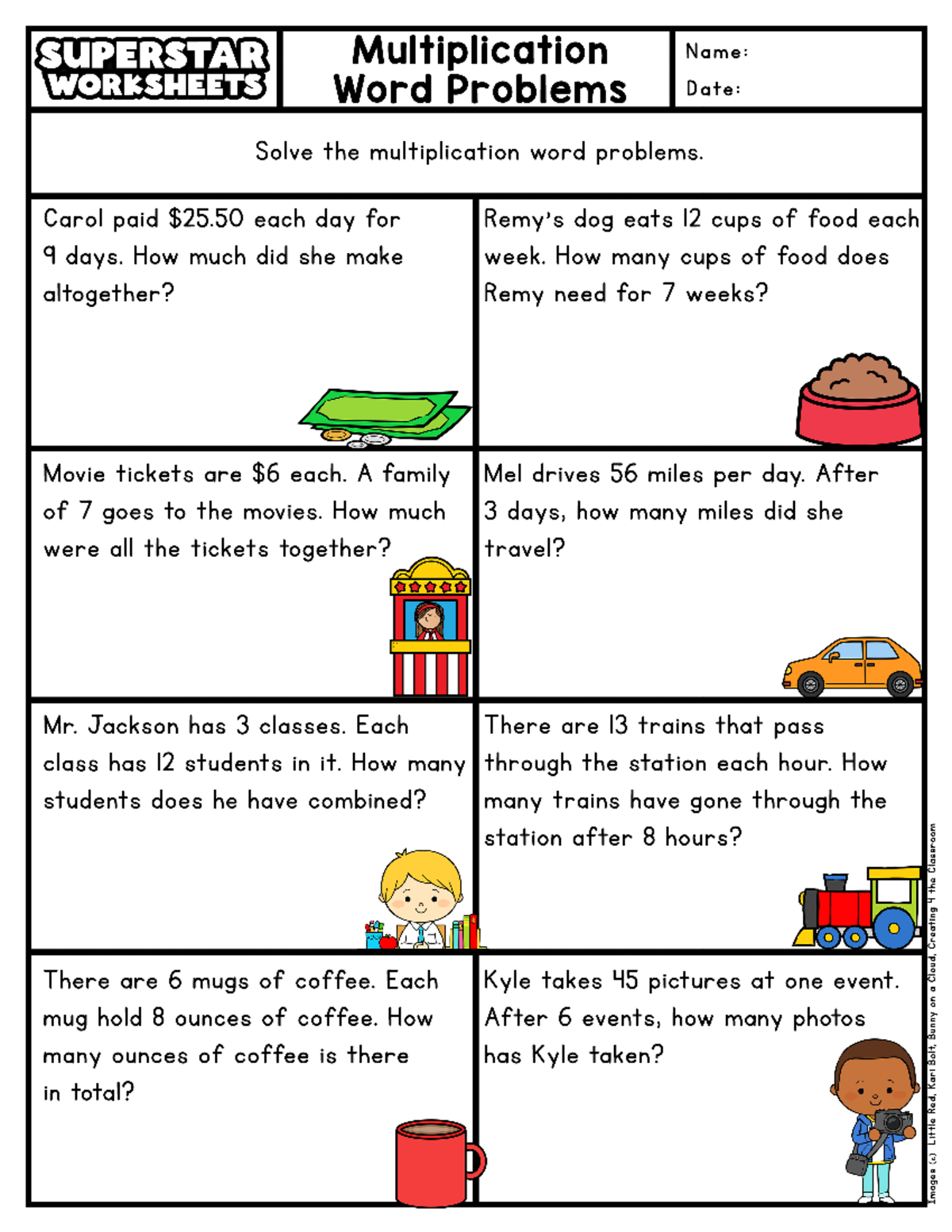 Multiplication Word Problems Grade 5-2 - Studocu
