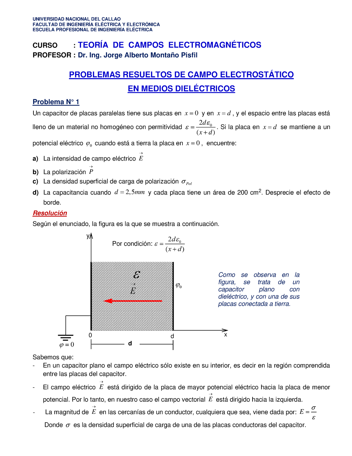 Problemas Resueltos 3-Electrostática En Medios Dieléctricos-2022 ...