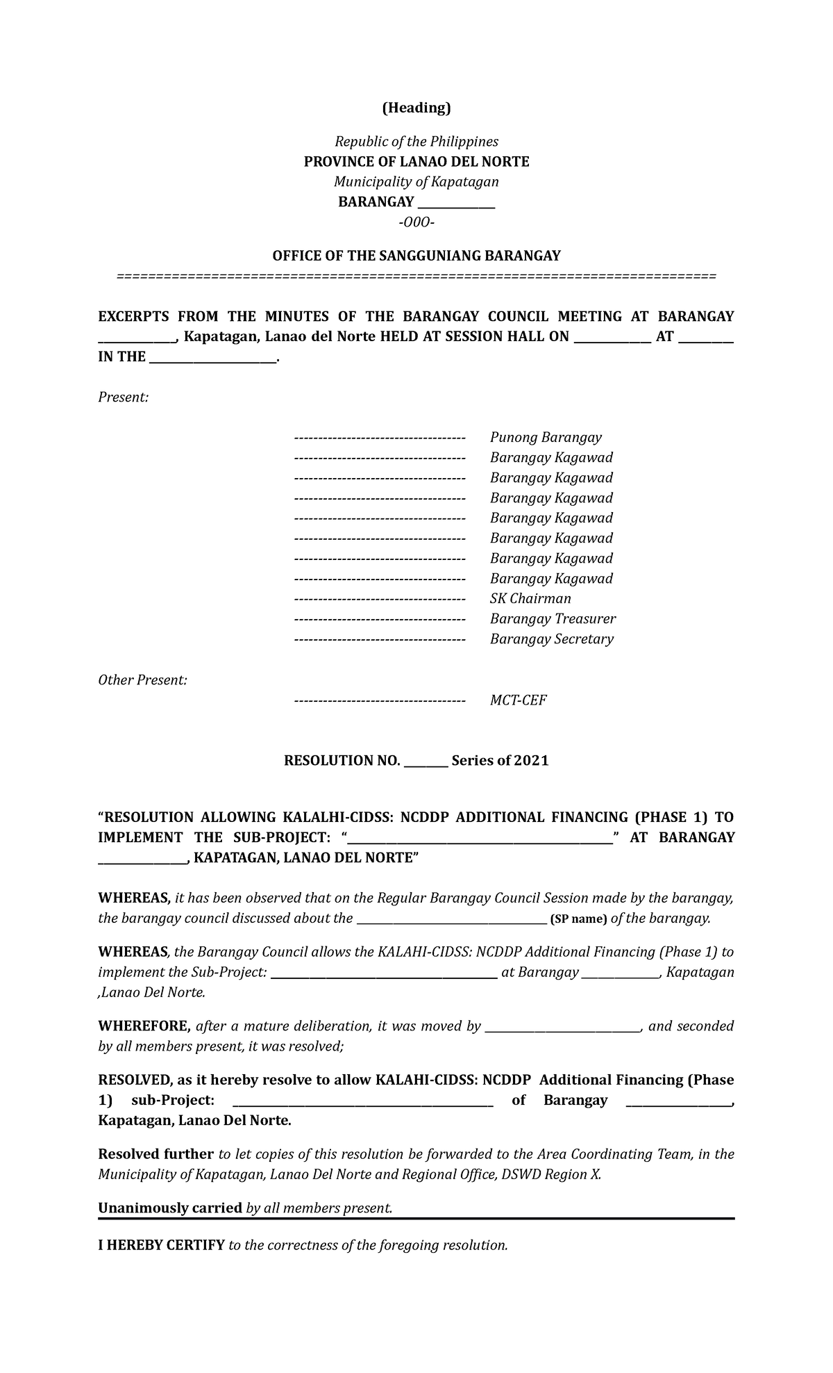 4 Brgy.Resolution -allowing - (Heading) Republic of the Philippines ...