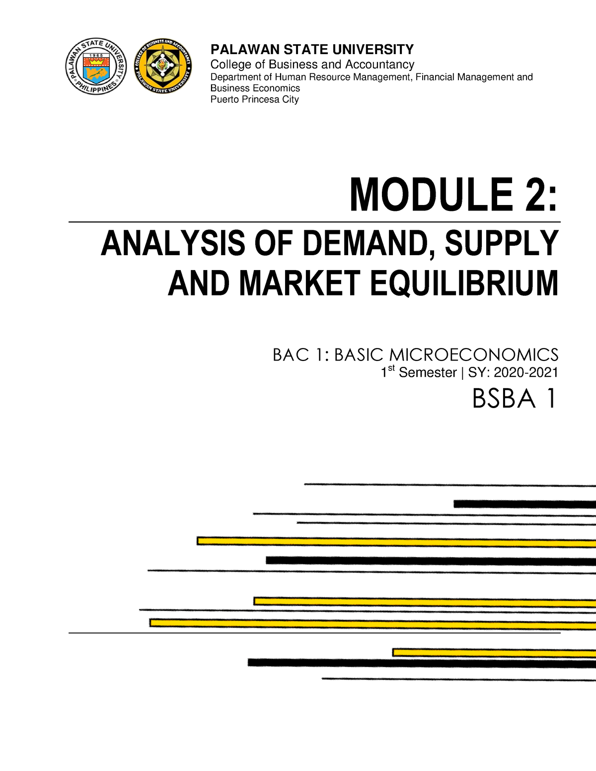 Basic Microeconomics Module 2-pdf - ####### PALAWAN STATE UNIVERSITY ...