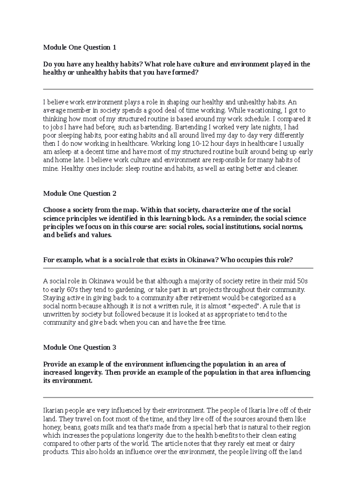 SCS 200 Applied Social Sciences-2 2 Short Response - Module One ...