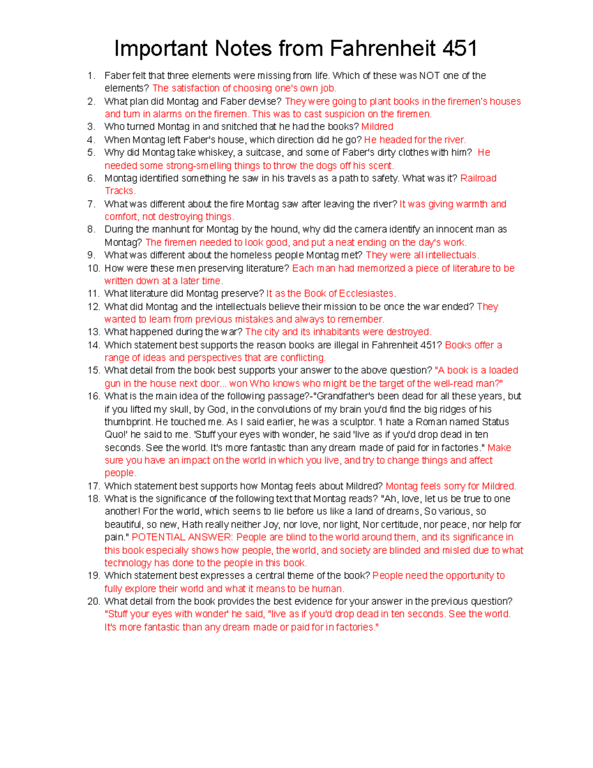 Fahrenheit 451: Faber'S Secret And His Self Destructive Doubt - czvarz3