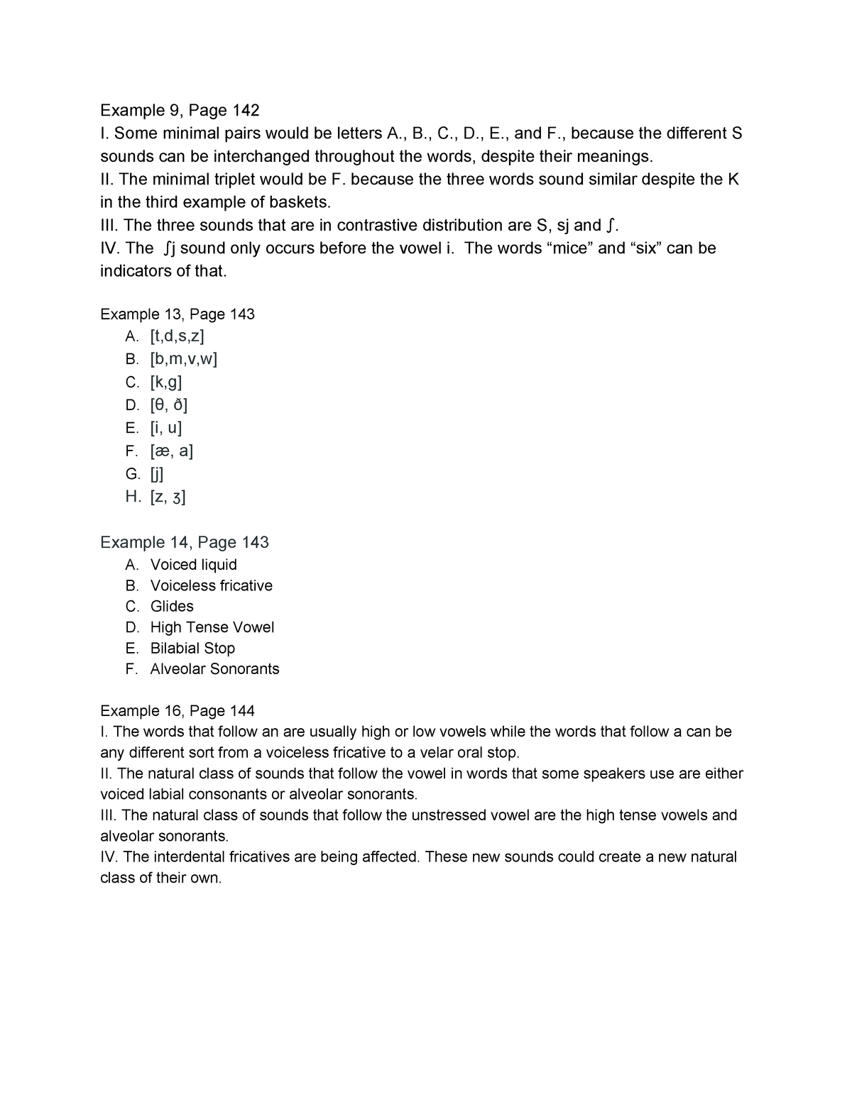 Phonology Exercises Mandatory Class Work With Answers Example Page 142 Some Minimal Pairs Would Be Letters And Because The Different Sounds Can Be Studocu