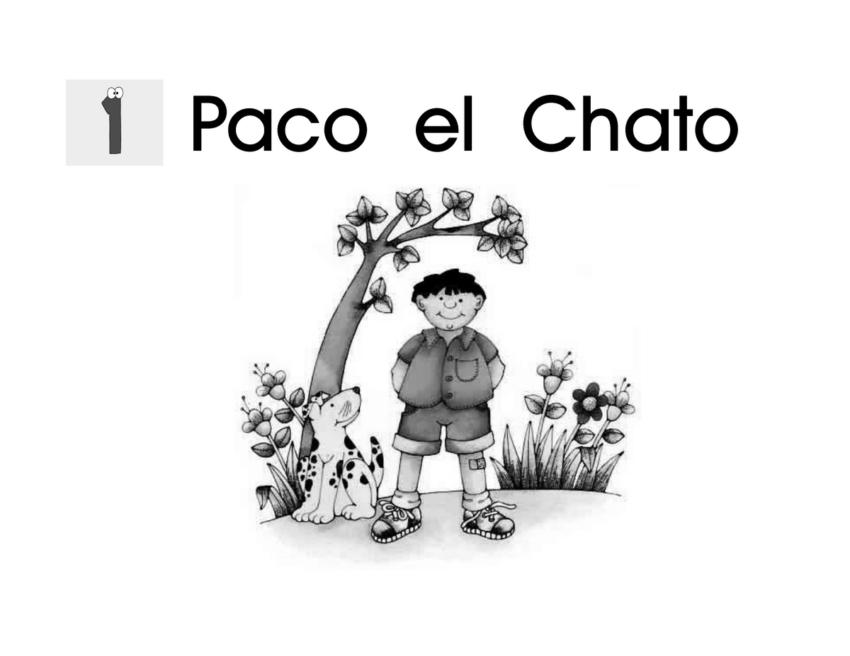 Paco el Chato Lectura para primer grado Español Paco el Chato Paco el Chato vivía en un