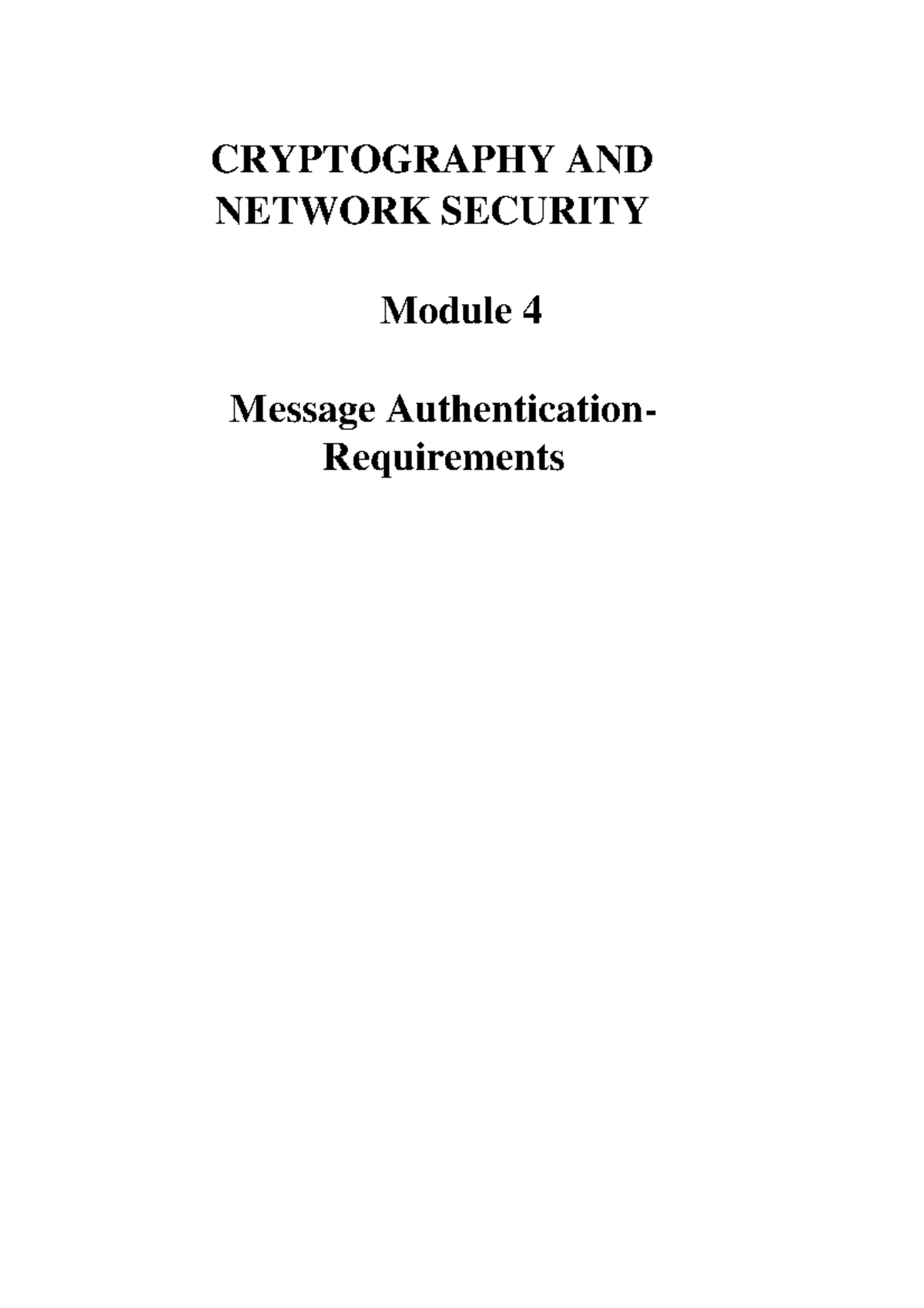 Cryptographic Network Security Notes Part 4 - CRYPTOGRAPHY AND NETWORK ...