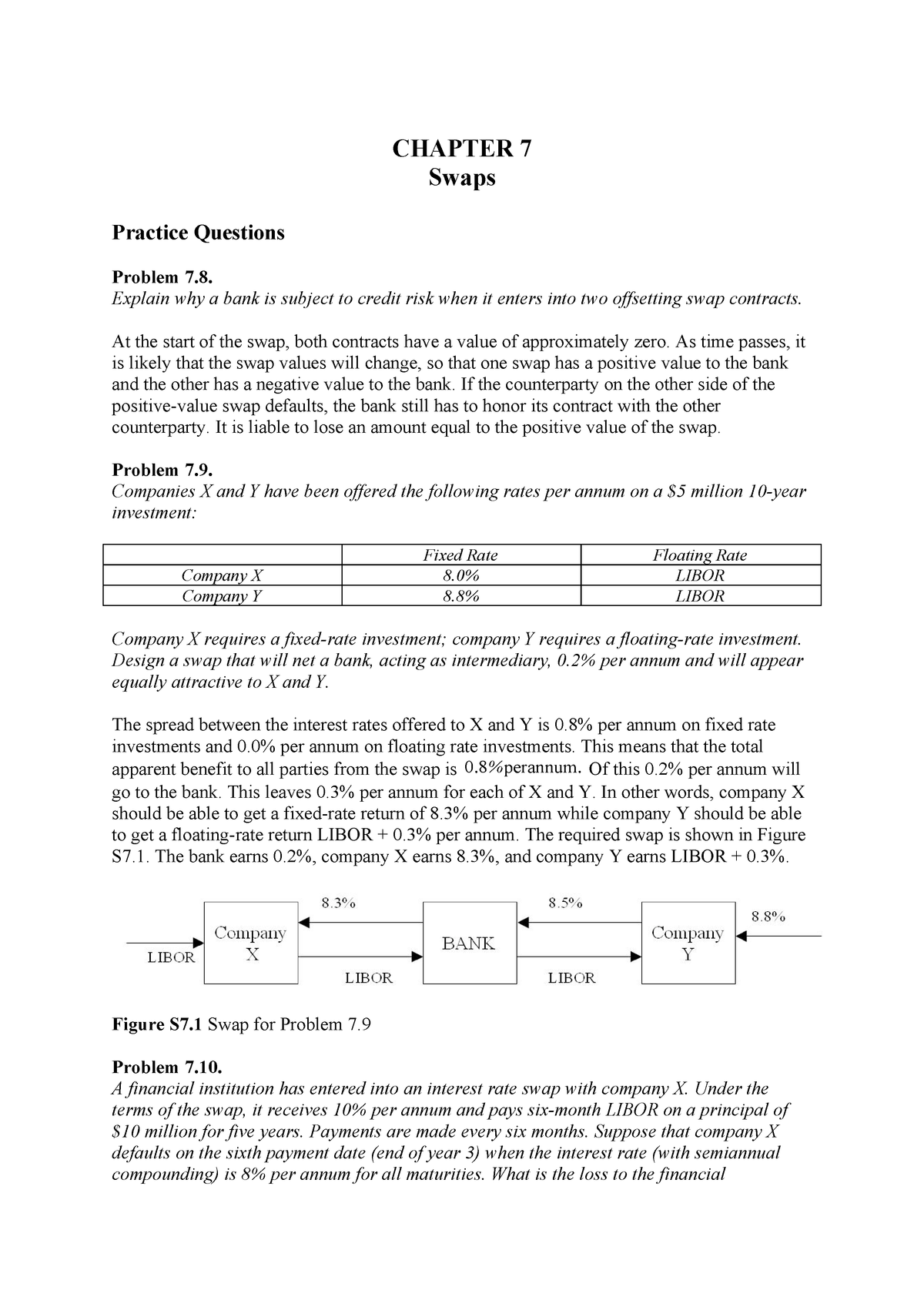 Problem Solutions Fundamentals Of Futures And Options Markets 7e By Hull Ch07 Studocu