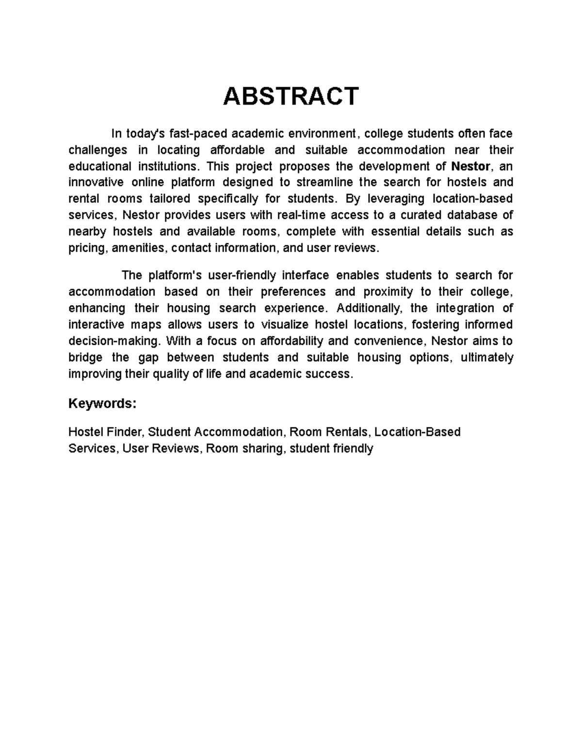 Abstract - ABSTRACT In today's fast-paced academic environment, college ...