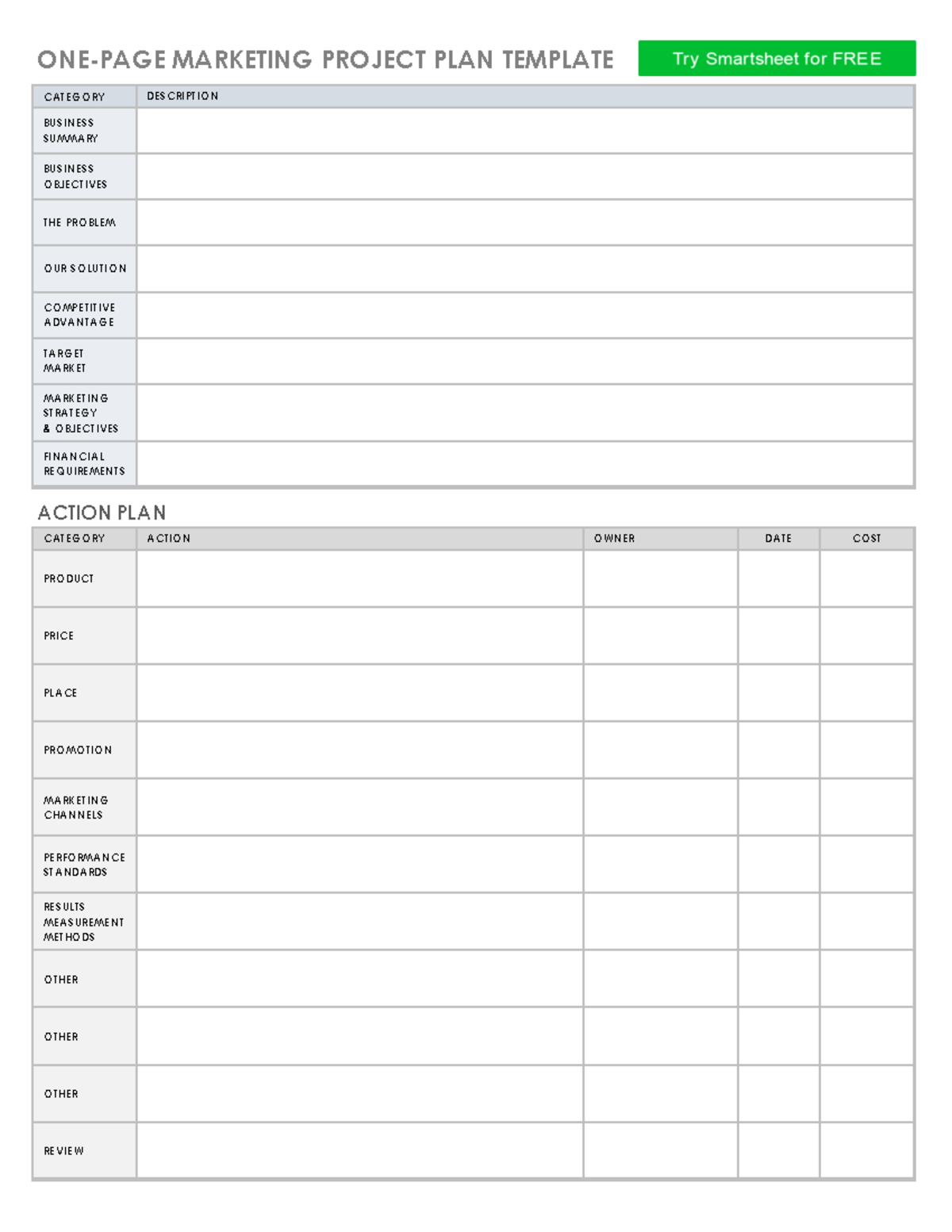 IC-One-Page-Marketing-Project-Plan-11002 PDF - ONE-PAGE MARKETING ...