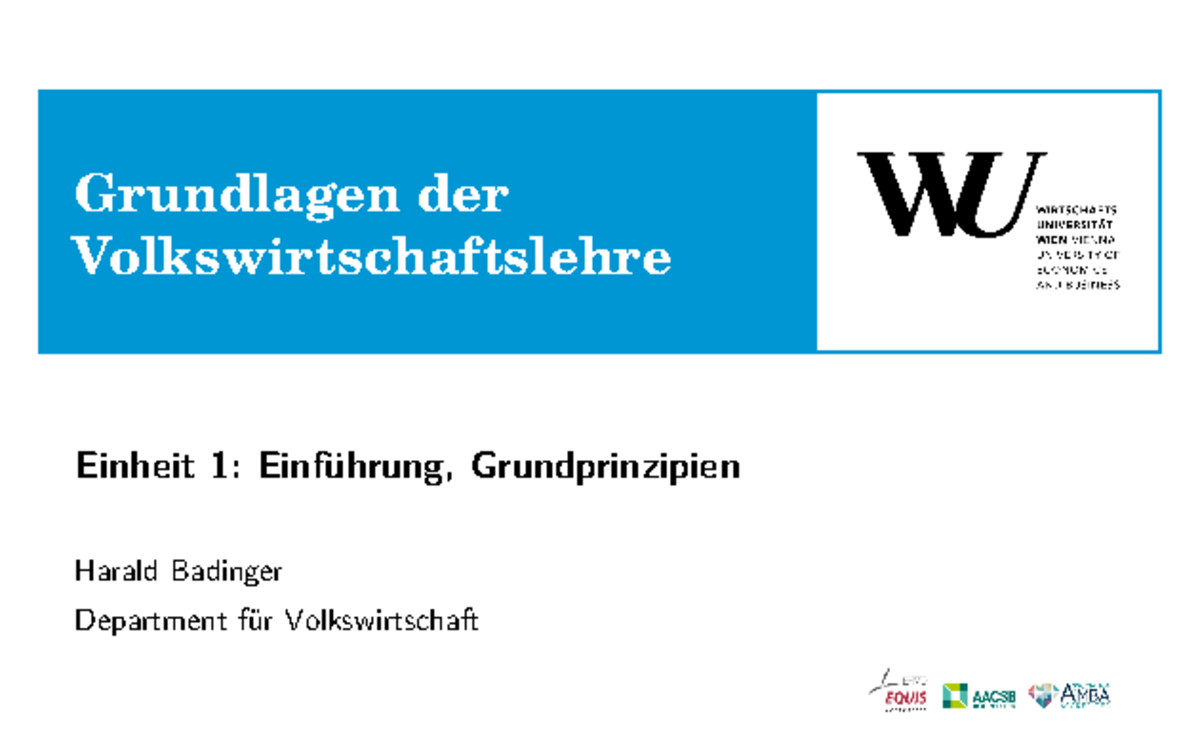 Grundlagen VW U1 - 1. Einheit Vom Kurs - Grundlagen Der ...