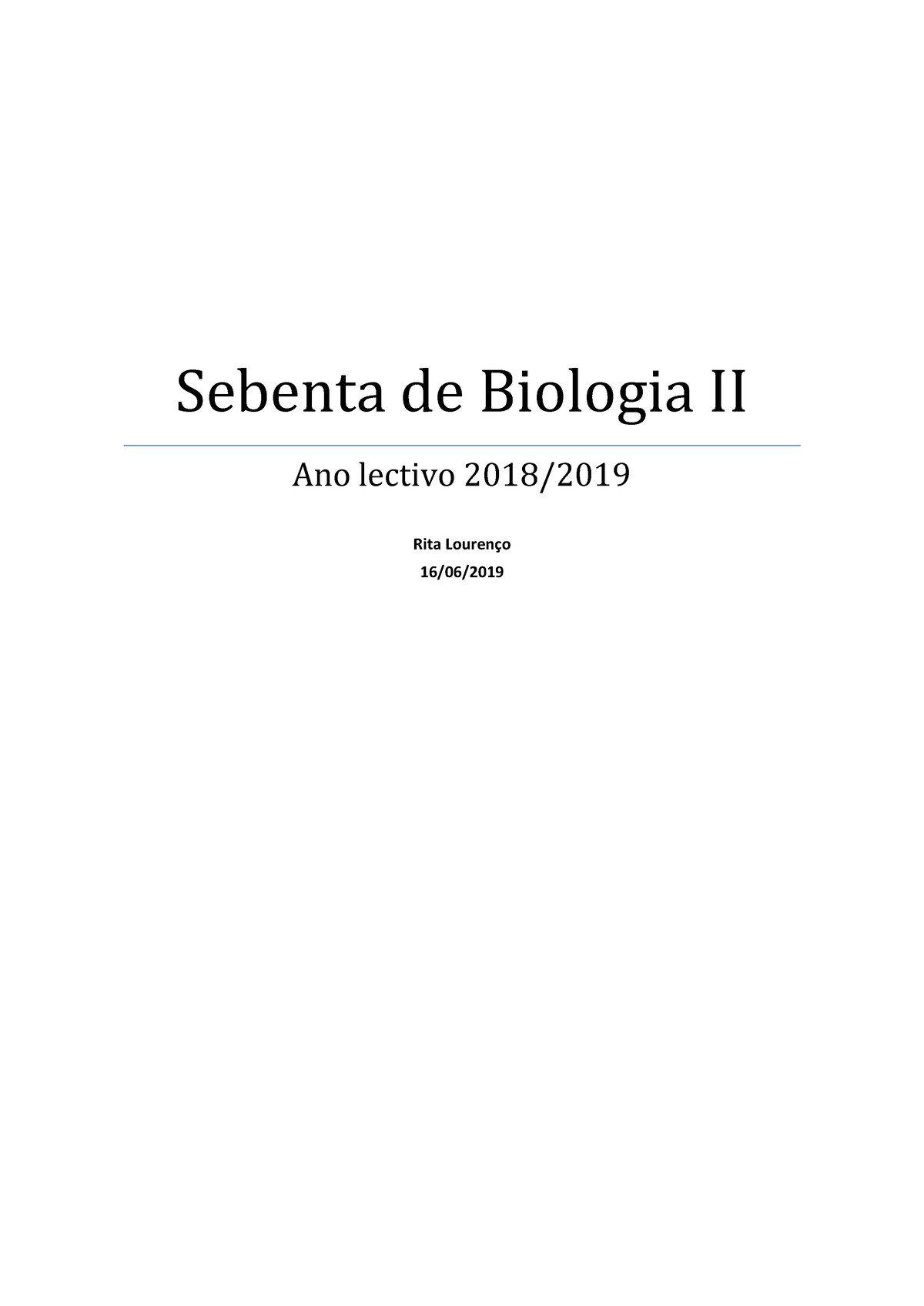 Sebenta Biologia II - Material De Apoio - Sebenta De Biologia II Ano ...