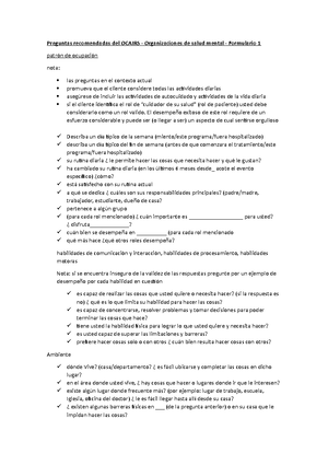 Spanish Ocairs 4 - Pautas - Manual del usuario ENTREVISTA DE EVALUACIÓN ...