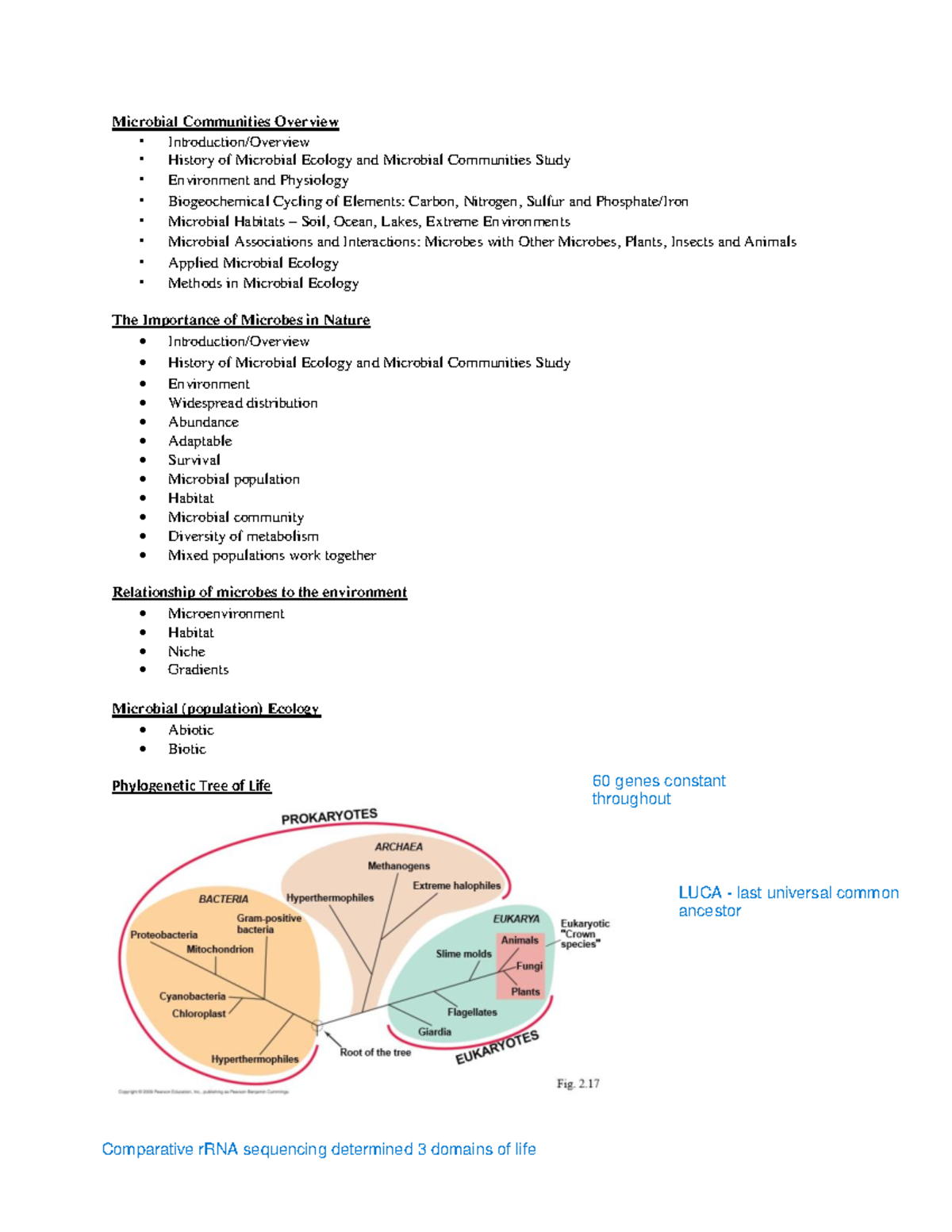 Section 1 Introduction - Notes - Microbial Communities Overview ...