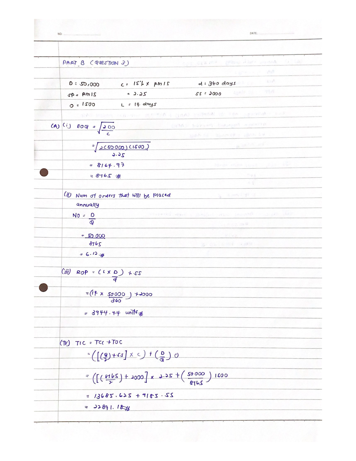 Part B Question 3 : Mgt162 Fundamental Management - Studocu