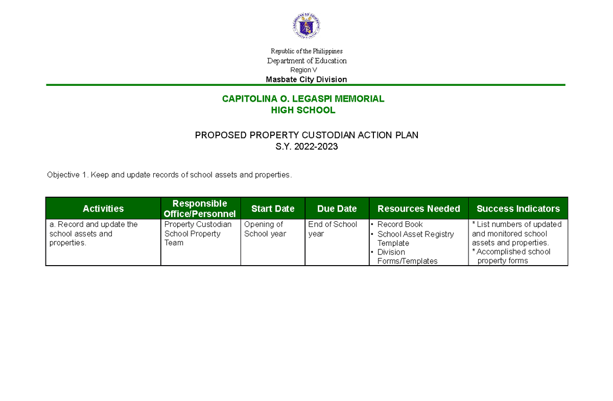 action-plan-in-school-property-department-of-education-region-v