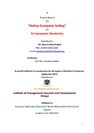 CSS Project (website d prachi) - Mini Micro Project On “Website ...