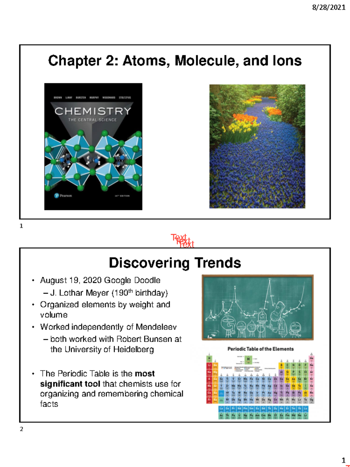 Lecture 4 - Chapter 2.5-2.7 - Blank - Chapter 2: Atoms, Molecule, and ...
