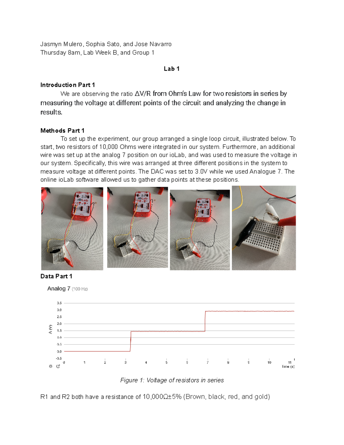 PHYSICS 102 Lab Report #1 - magnetic force with distance - Jasmyn ...
