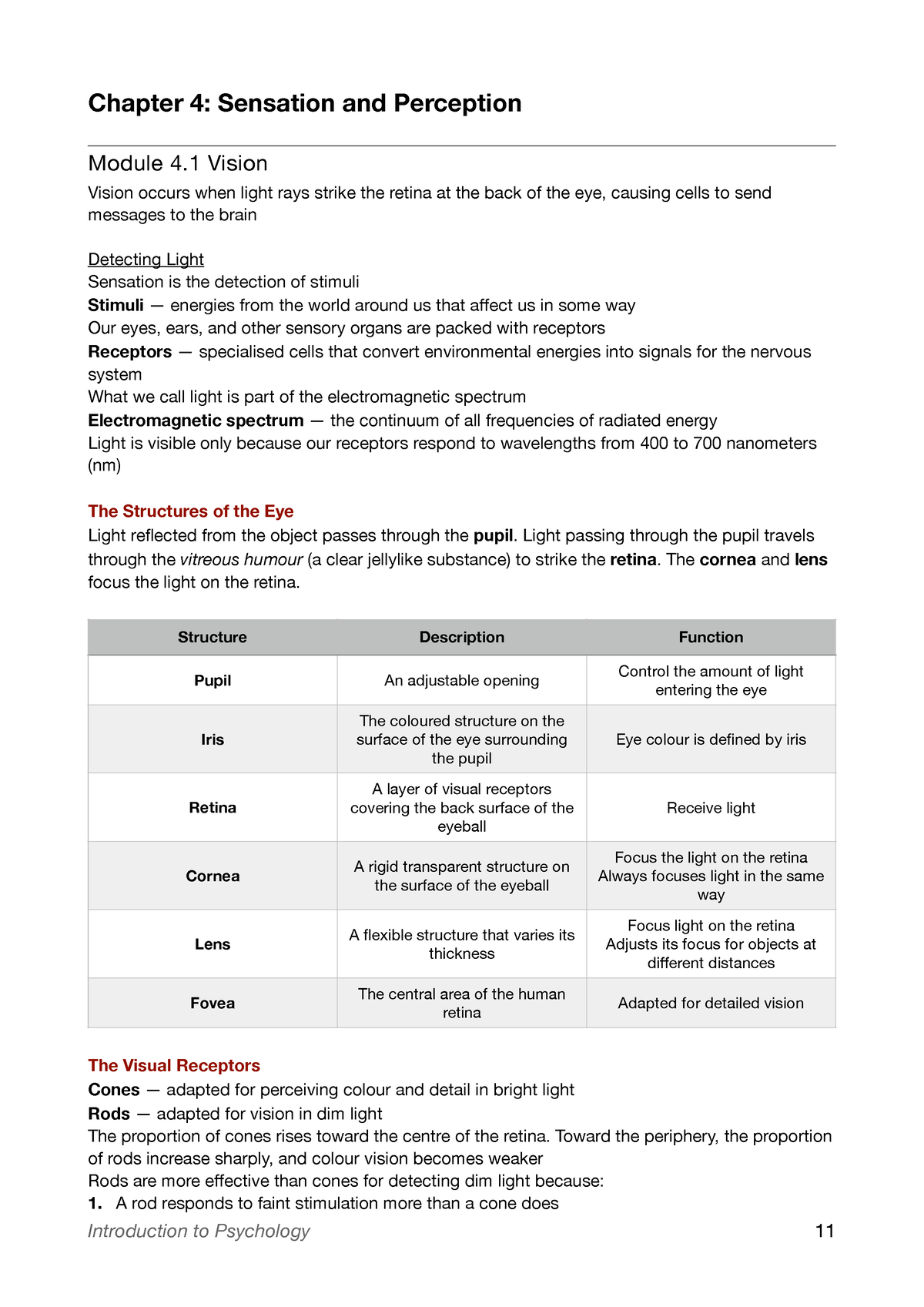 Sensation And Perception - Chapter 4: Sensation And Perception Module 4 ...