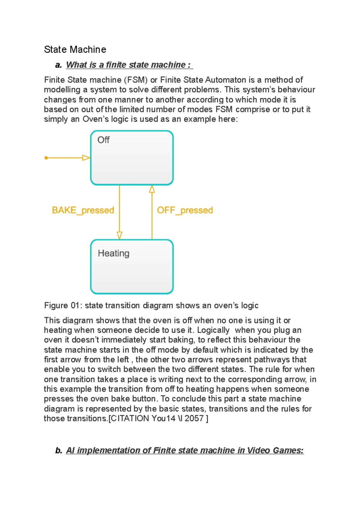 State Machine CW Comp1820 - State Machine a. What is a finite state ...