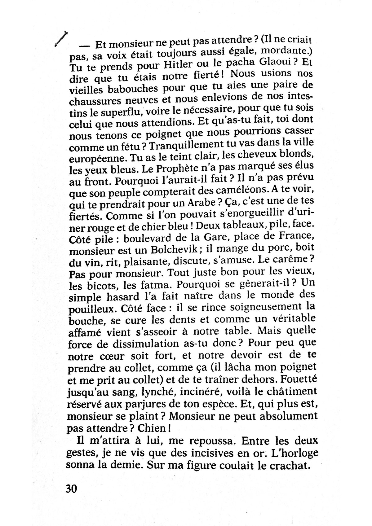 Chraibi Le passé simple - M2 Littérature francophone - Studocu