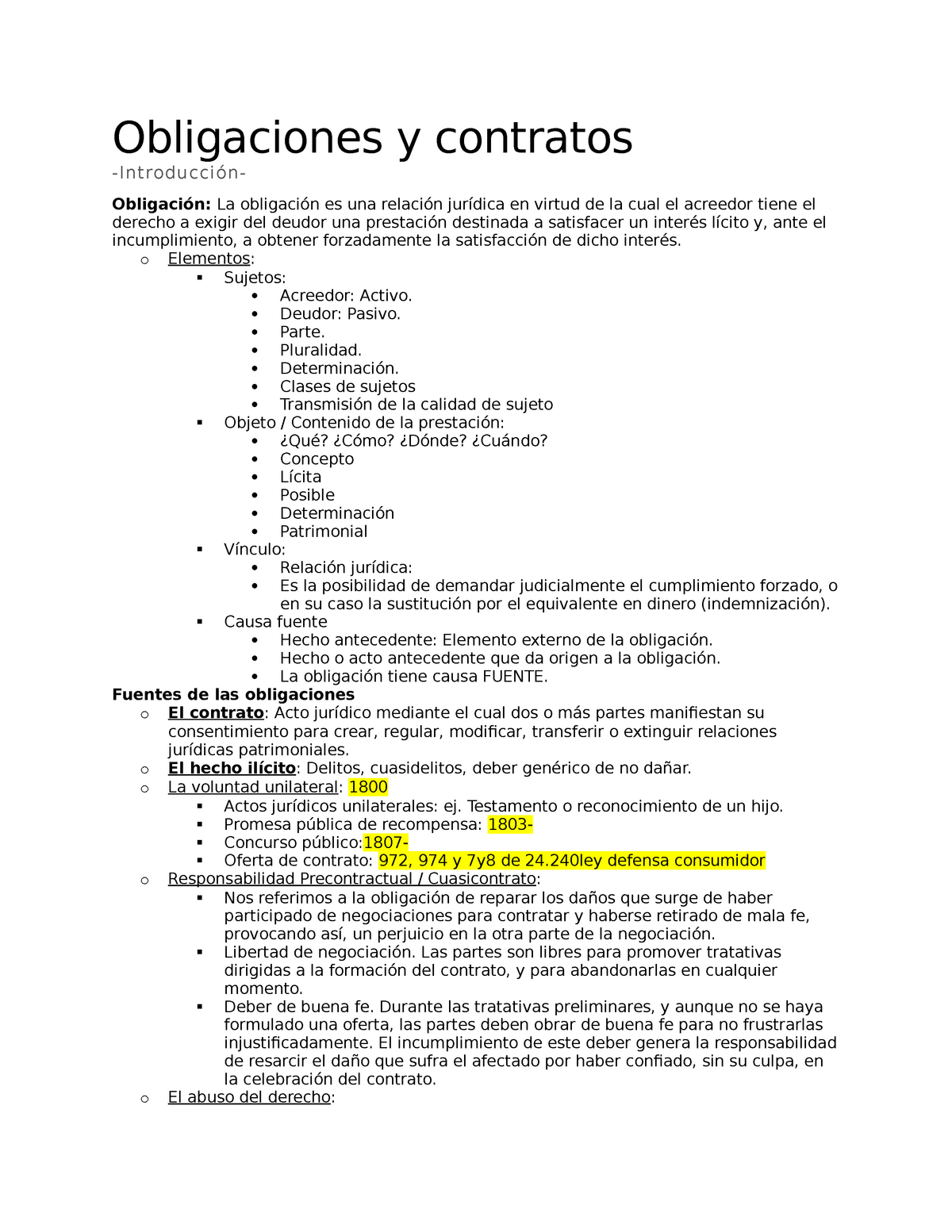 Resumen Obligaciones Y Contratos - Obligaciones Y Contratos ...