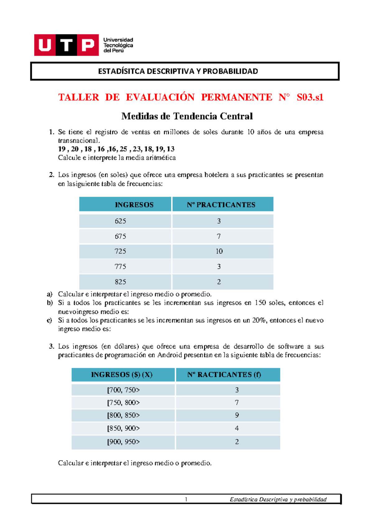 S03.s1 - Resolver Ejercicios - 1 Estadística Descriptiva Y Probabilidad ...