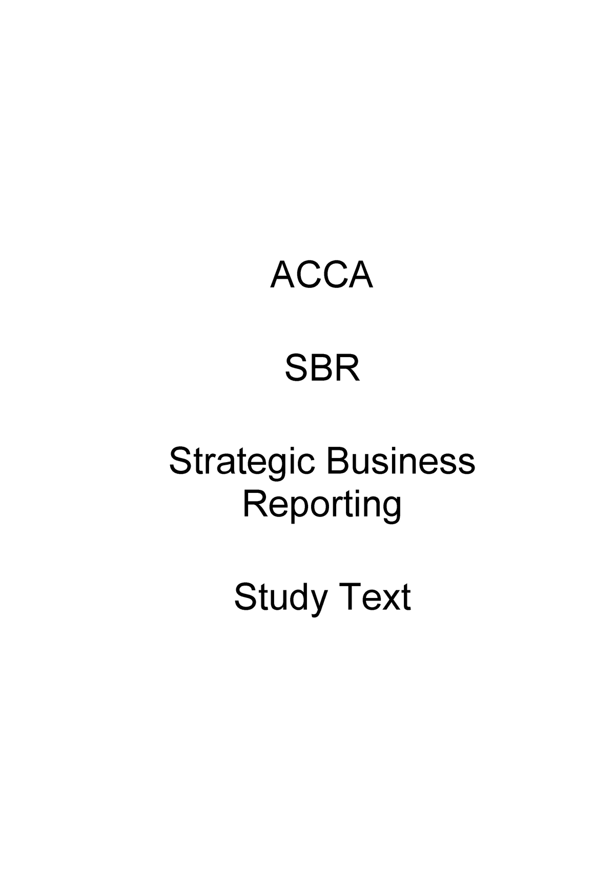 Look Inside Study Text Acca Strategic Business Reporting - ACCA SBR ...