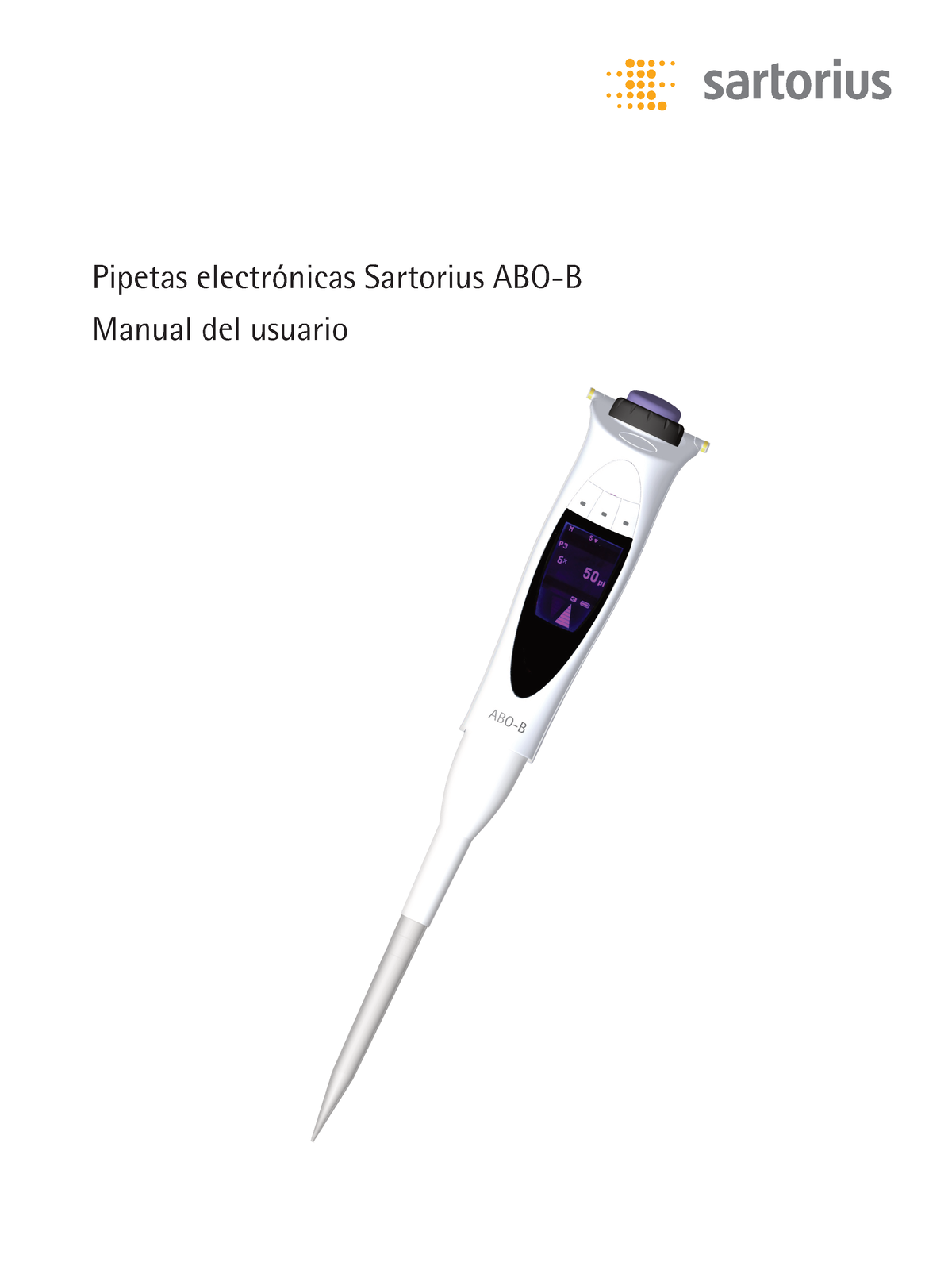 Manual Pipeta Sartorius Es - Manual Del Usuario Pipetas Electrónicas ...