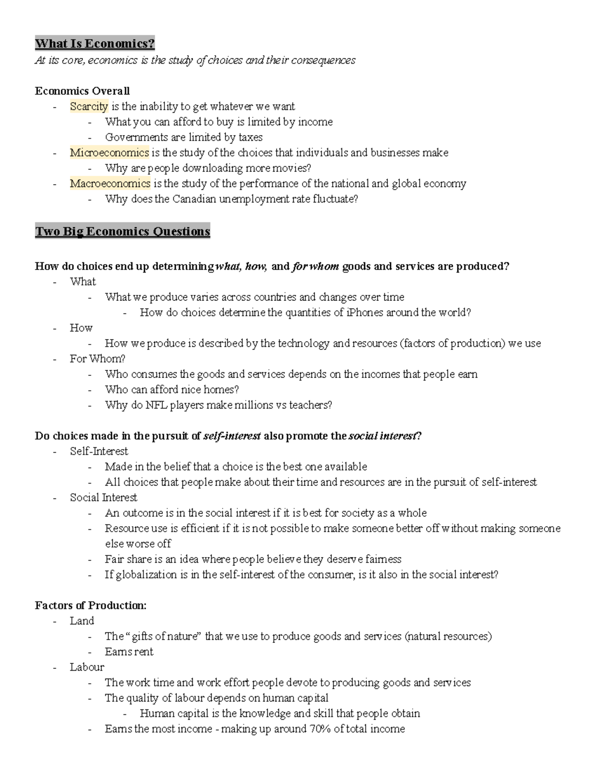 midterm-summary-what-is-economics-at-its-core-economics-is-the