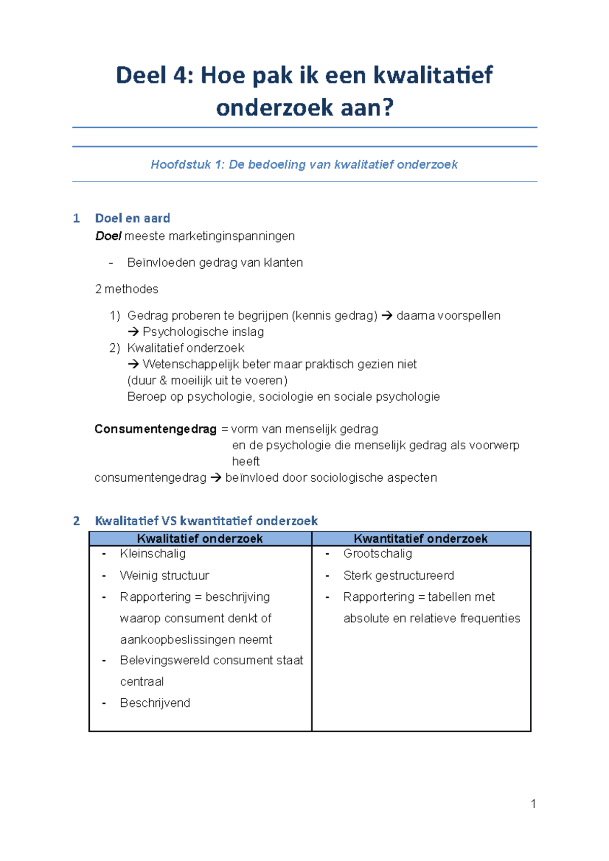 Deel 4 Kwalitatief Onderzoek - Deel 4: Hoe Pak Ik Een Kwalitatief ...