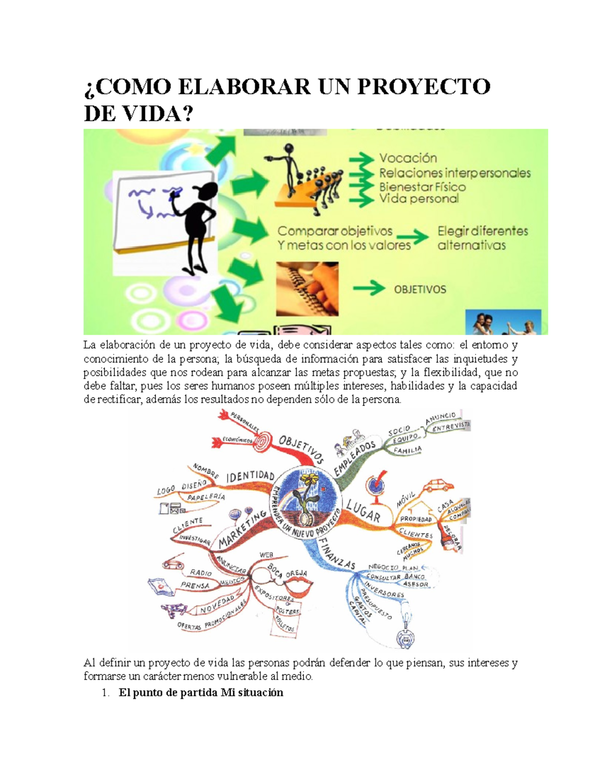 Como Elaborar Un Proyecto De Vida ¿como Elaborar Un Proyecto De Vida La Elaboración De Un 6026