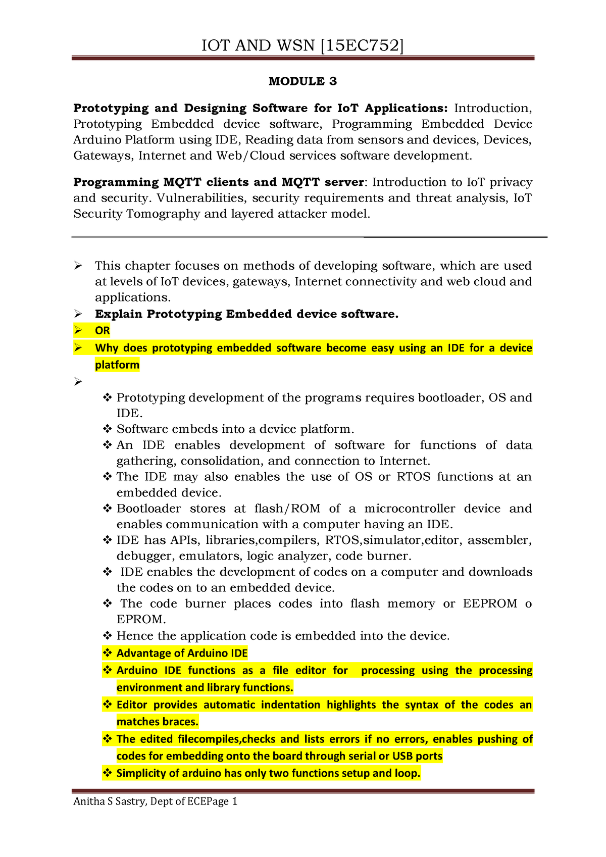 Iot Module 3 - Complete Notes Internet Of Things 17 Scheme Electronics ...