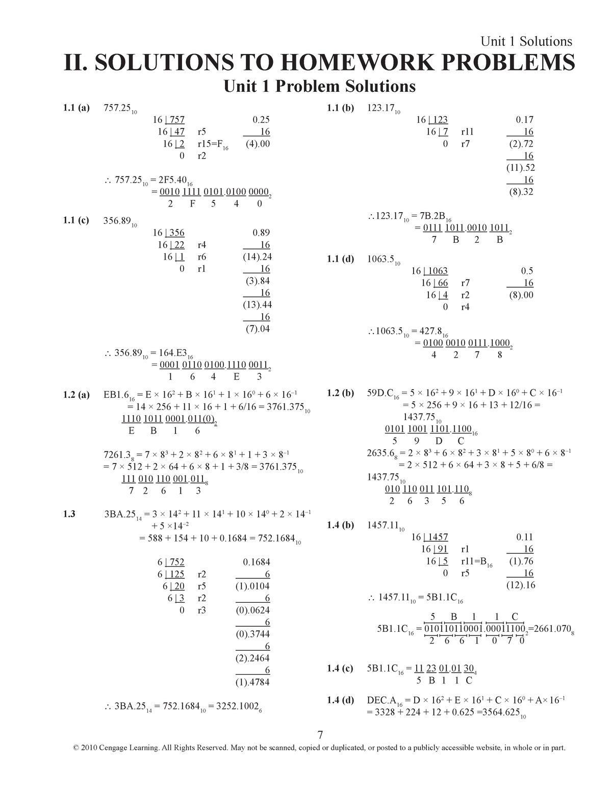 디논 솔루션 - 다논 솔루션 - II. SOLUTIONS TO HOMEWORK PROBLEMS ####### (4 ...